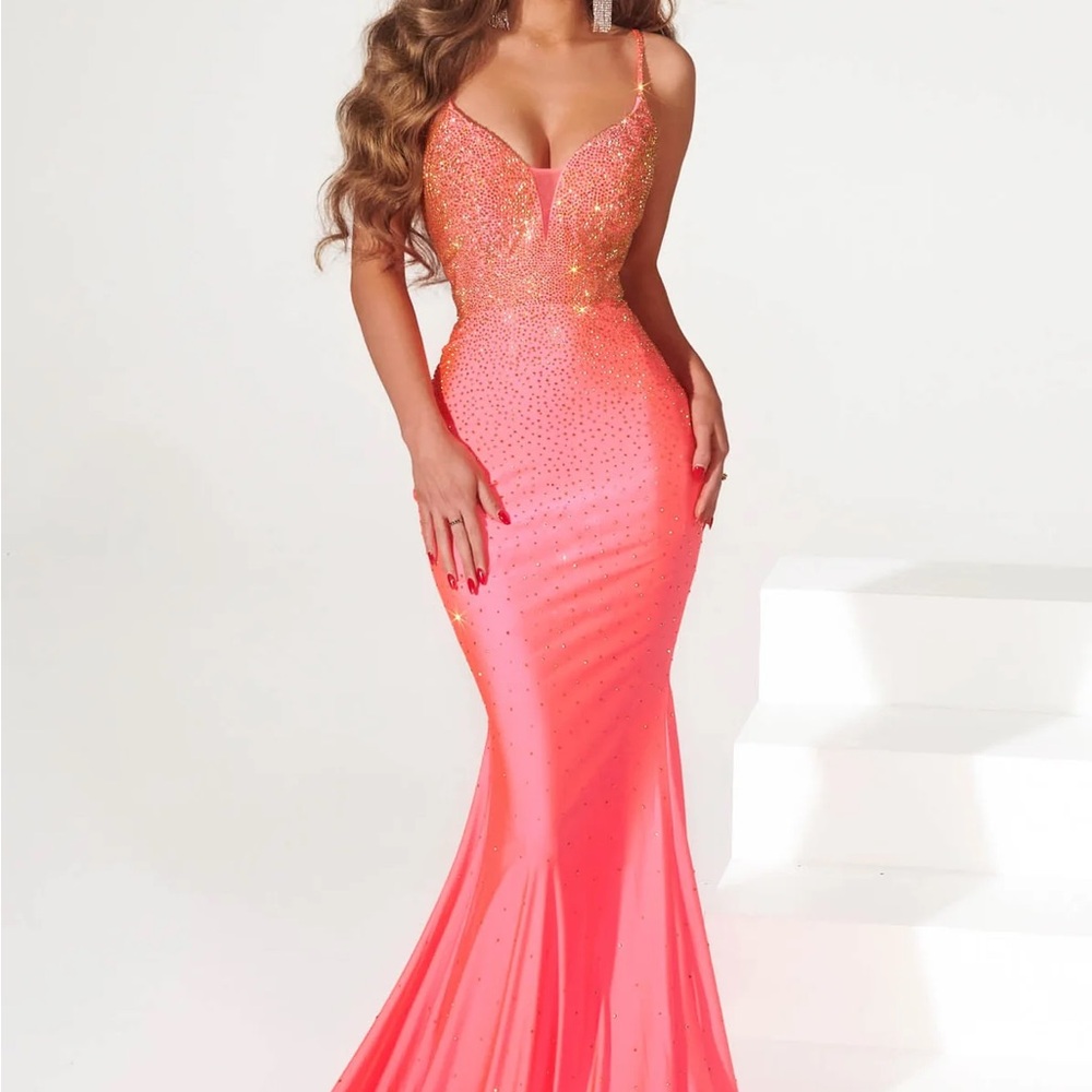 Portia and Scarlett Vibrant Coral Maxi Dress